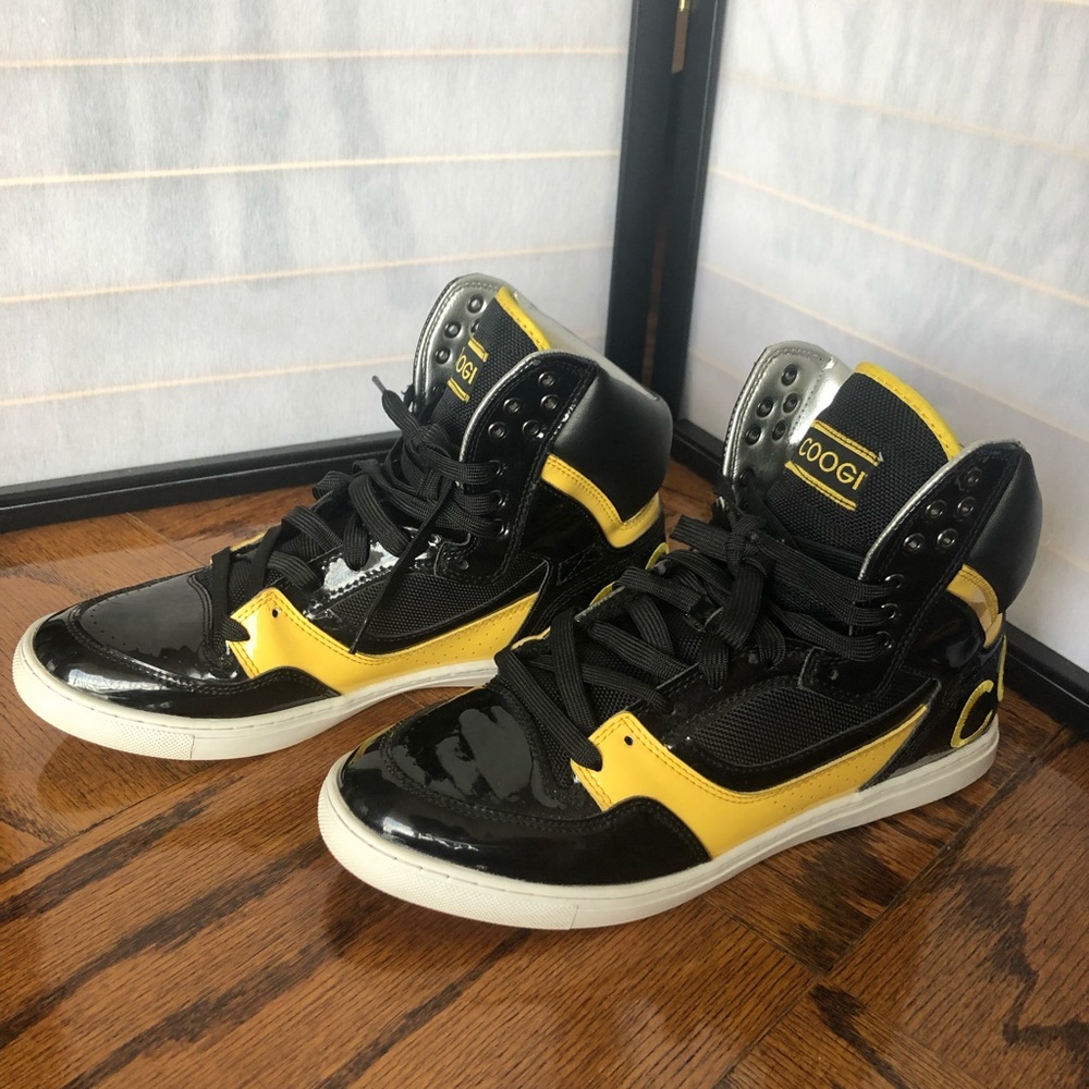 Black and Yellow COOGI Sneakers